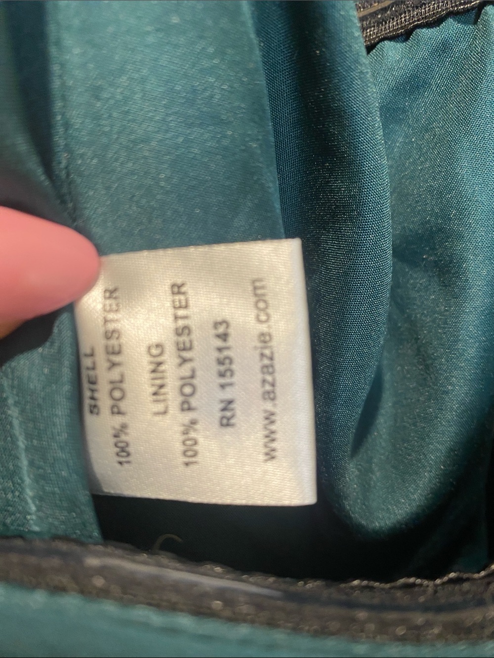 AZAZIE Teal Ruffle V-Neck Maxi Dress Gown Sx A26 - Picture 8 of 12